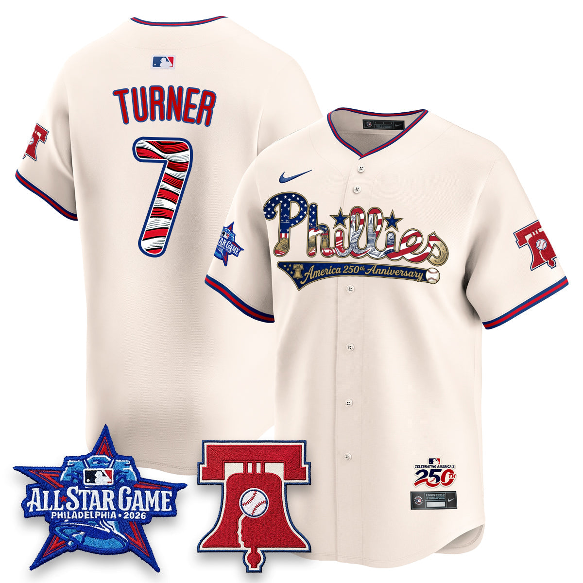 PHI 2026 Independence Day USA Vapor Limited Jersey - Stitched (Tiktok)
