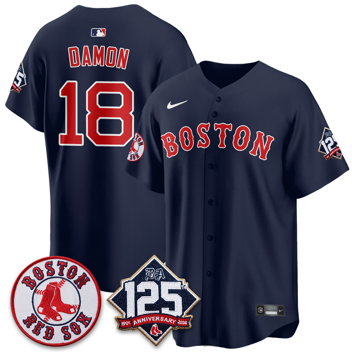 BOS 125th Anniversary Patch Vapor Jersey - Stitched