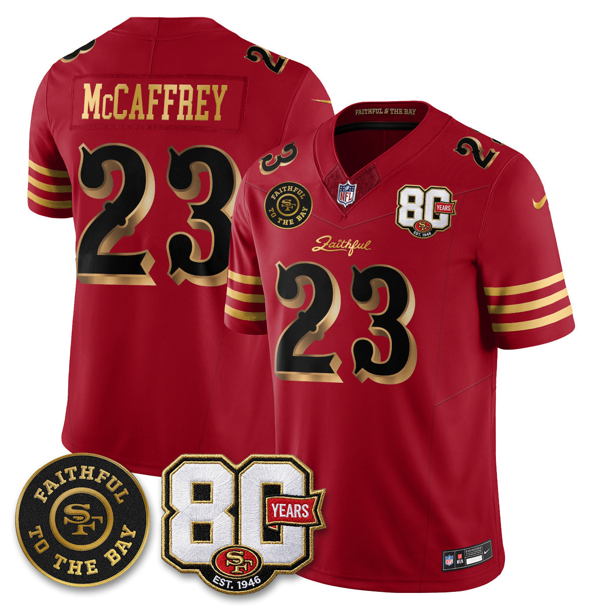 SF “Rivalries” Vapor Limited Jersey - Faithful To The Bay Patch - All Stitched