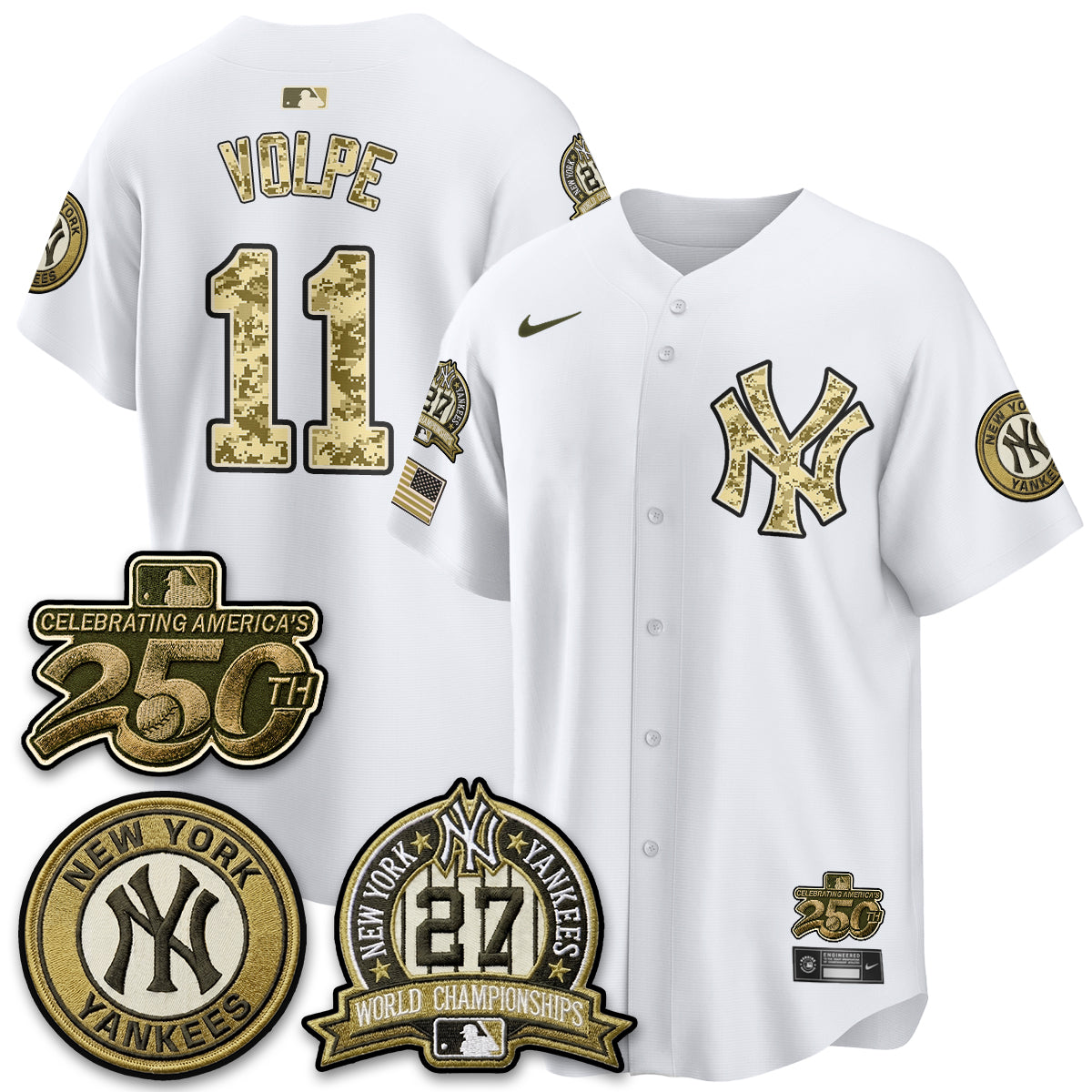 NYY Salute to Service 2026 Vapor Limited Jersey - Stitched