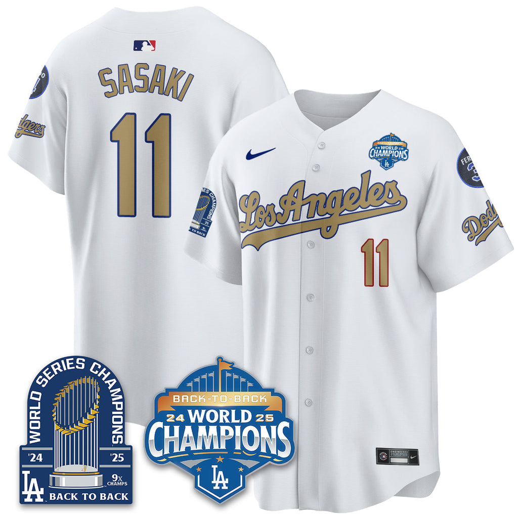 LAD Alternate  Vapor Limited Jersey - 9x Champs - Stitched