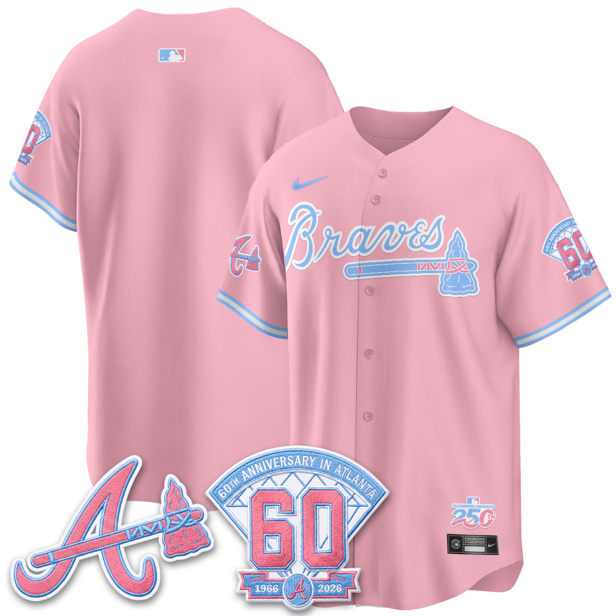 ATL x Bubblegum Vapor Jersey - Stitched