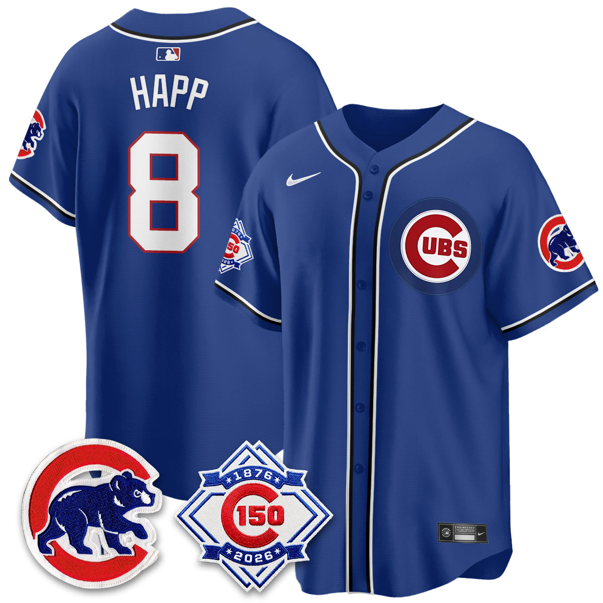 CHC 150th Anniversary Black Out Style Vapor Premier Limited Jersey - All Stitched