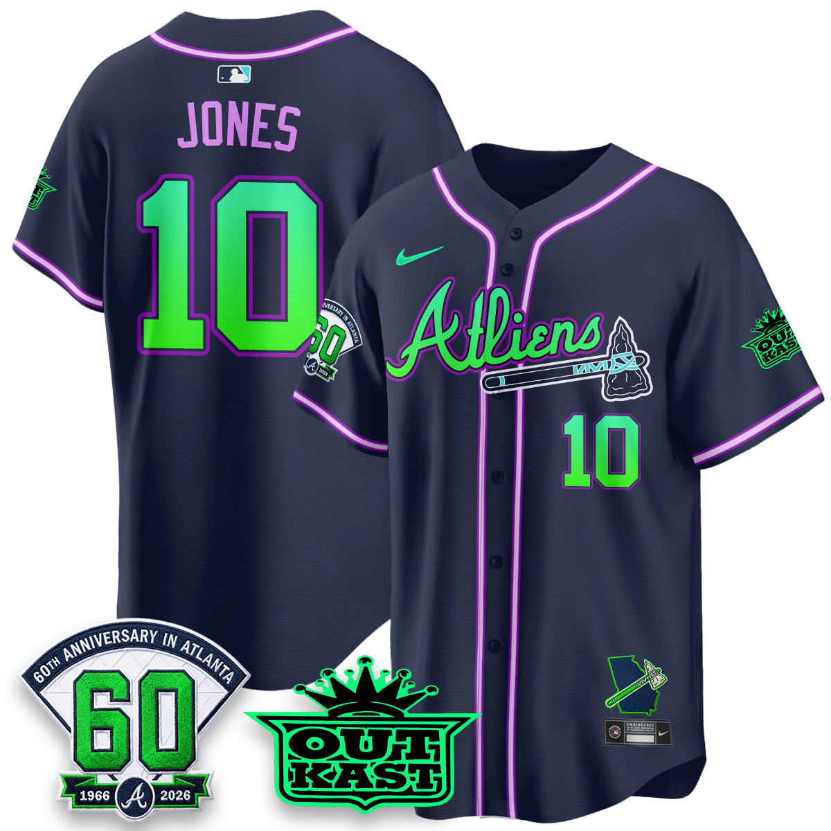 ATL x Atliens Cool Base Galaxy Version Jersey - Stitched (28)