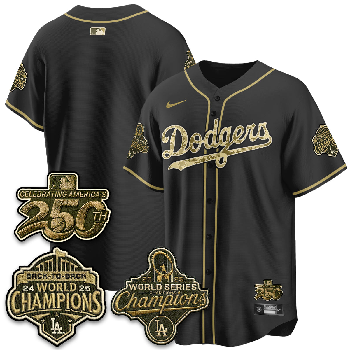 LAD Military Appreciation Game Day Jersey -Stitched