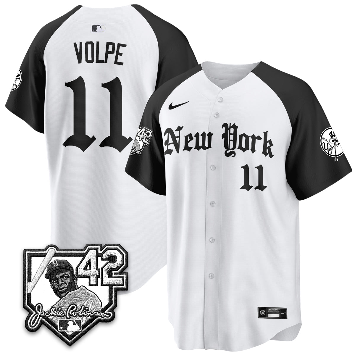 NYY 2026 Jackie Robinson Day Gothic Vapor Limited Jersey - All Stitched