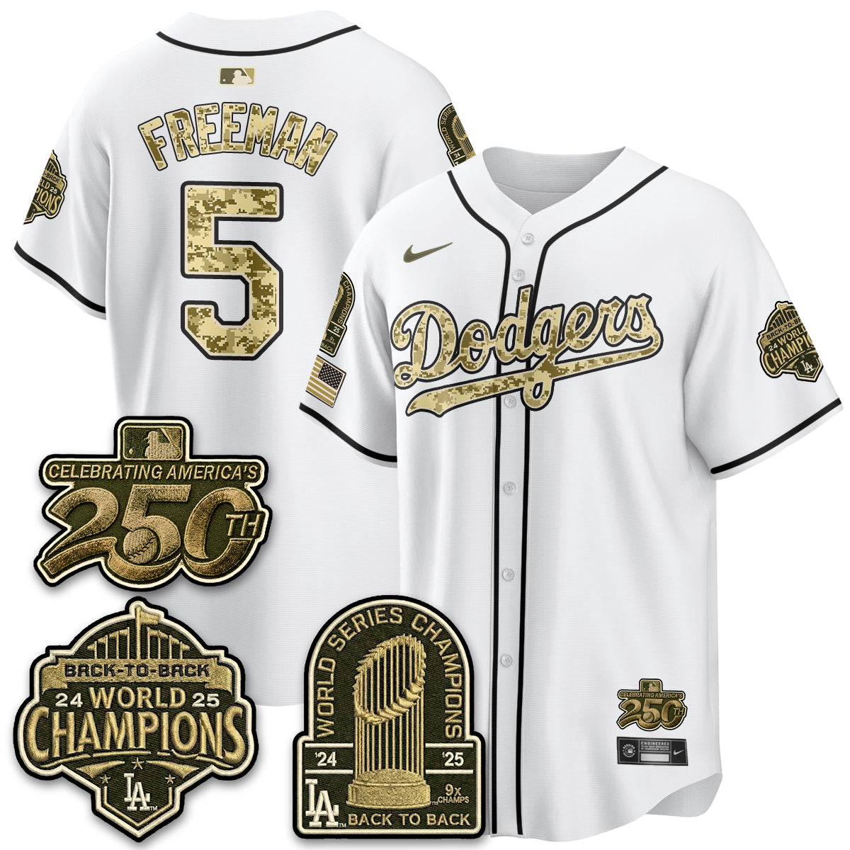 LAD Military Appreciation Game Day Jersey V2 - Stitched