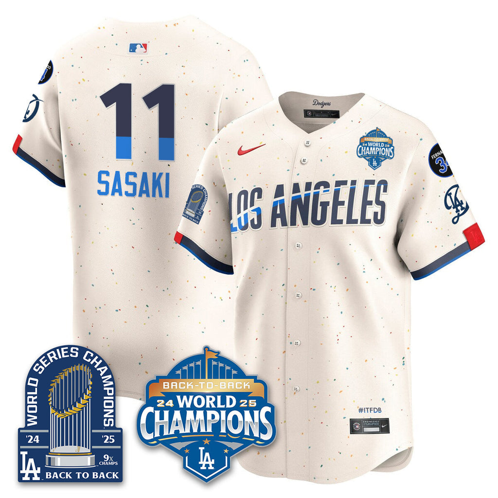 LAD Alternate  Vapor Limited Jersey - 9x Champs - Stitched