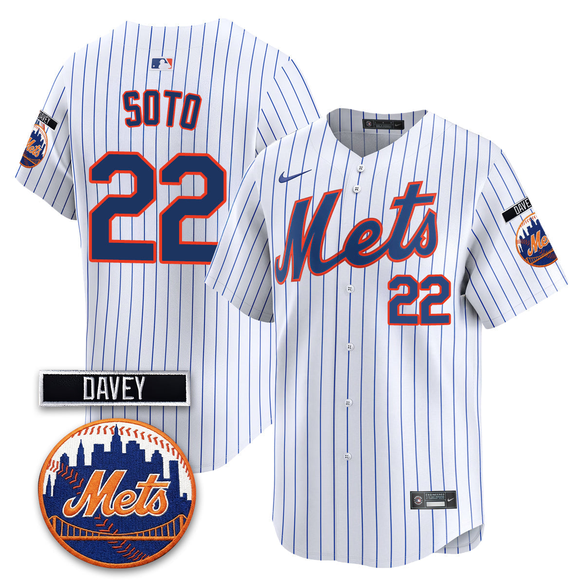 NYM 2026 Davey Johnson Memorial Vapor Limited Jersey - Stitched