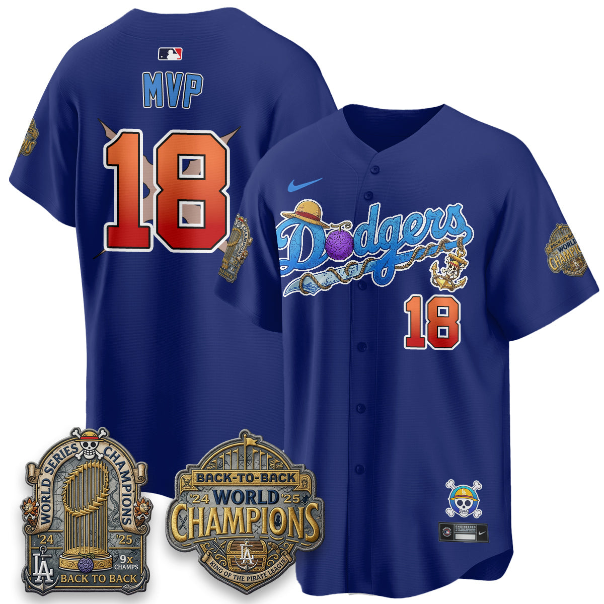 LAD x OP Japanese Cartoon Vapor Limited Jersey V2- Stitched