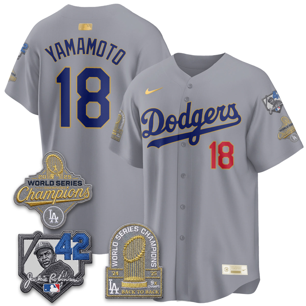 LAD 2026 Jackie Robinson New Era Vapor Limited Jersey - All Stitched