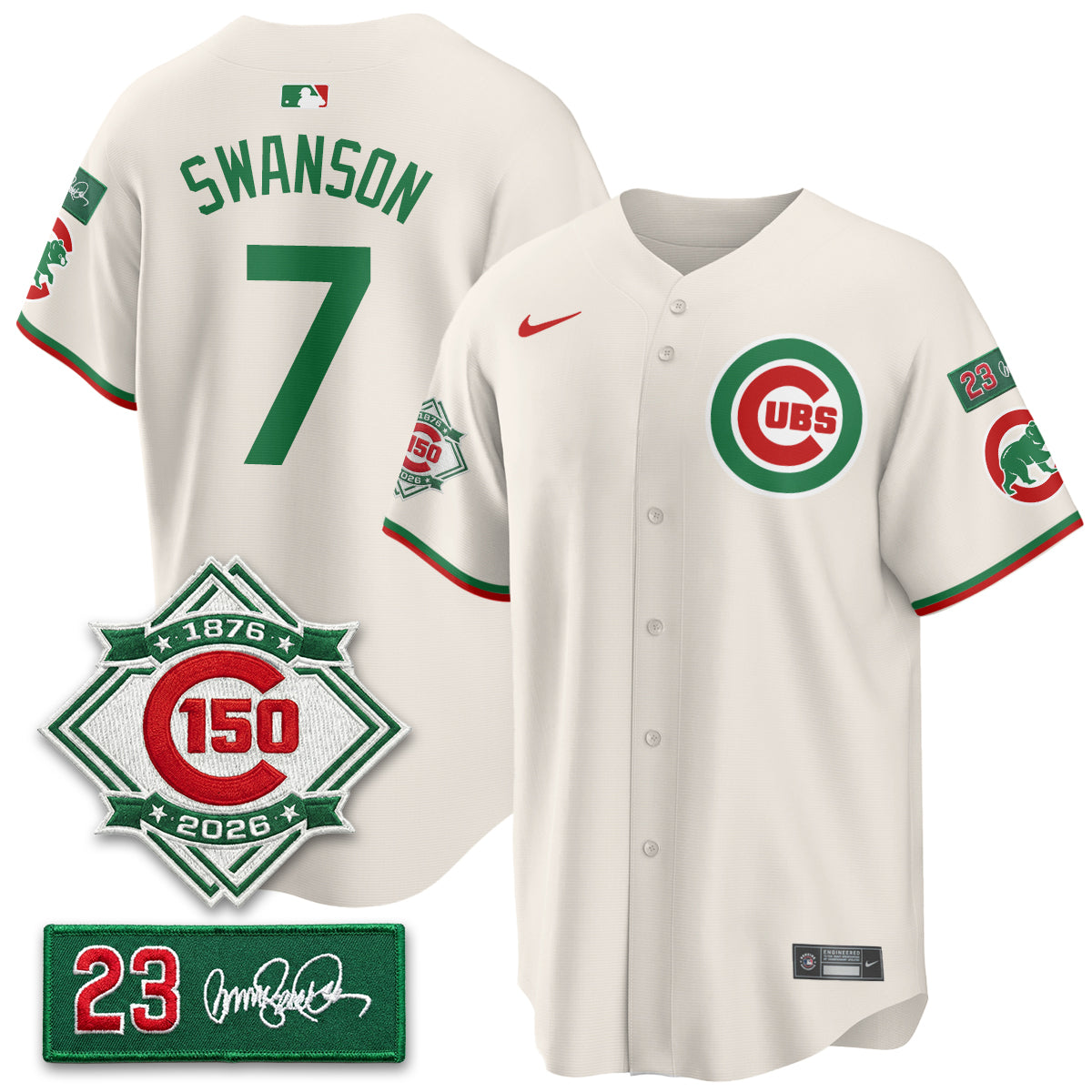 CHC Limited Mexico Jersey - 150th Anniversary + Ryne Sandberg Tribute Patch All Stitched