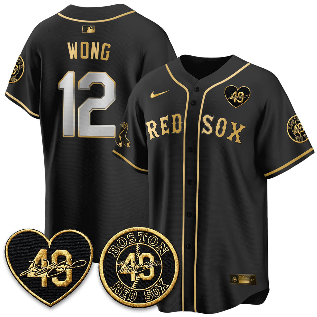 BOS Tim Wakefield Memorial Patch Vaper Premier Limited Jersey - Stitched