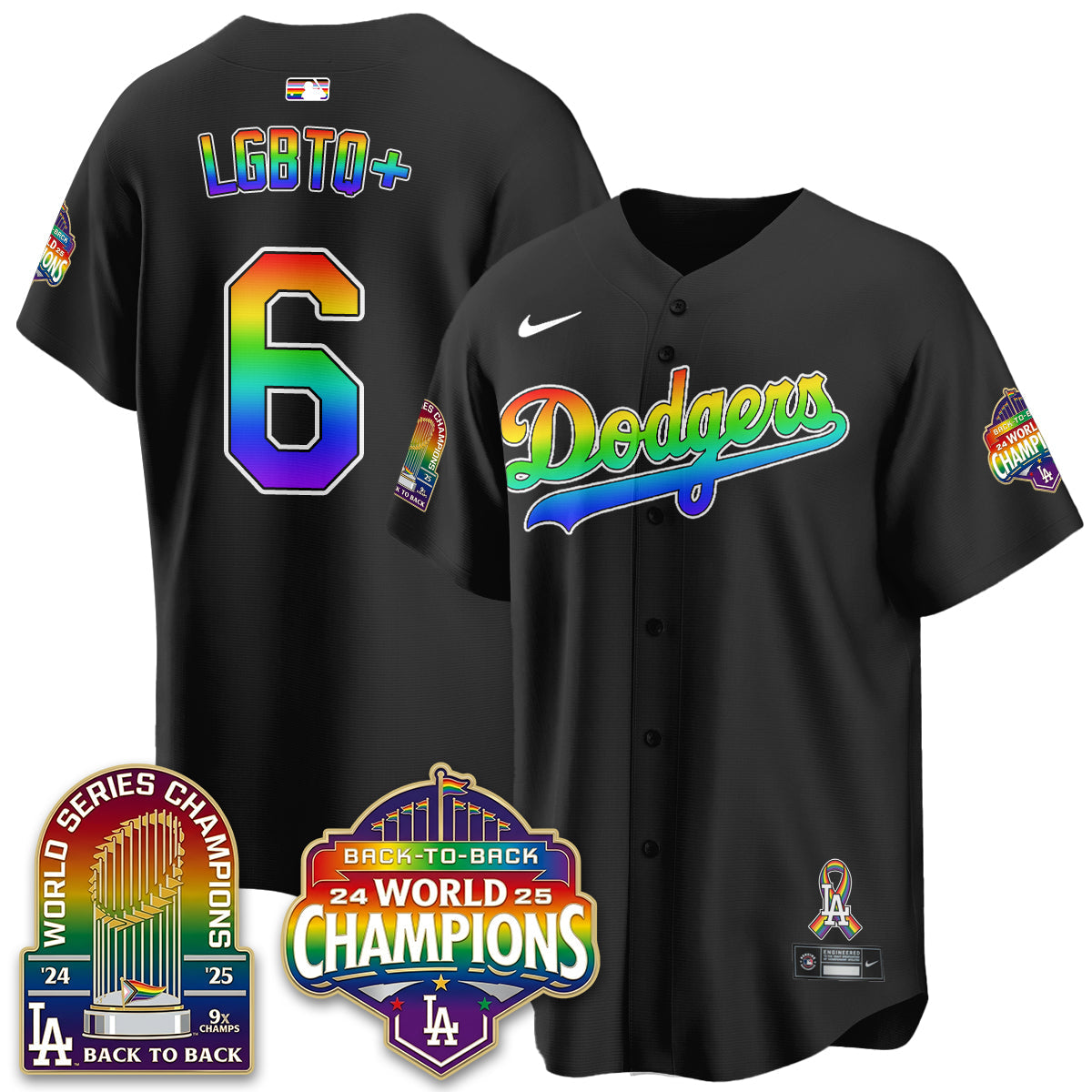 LAD Happy Pride Month Vapor Jersey - Stitched