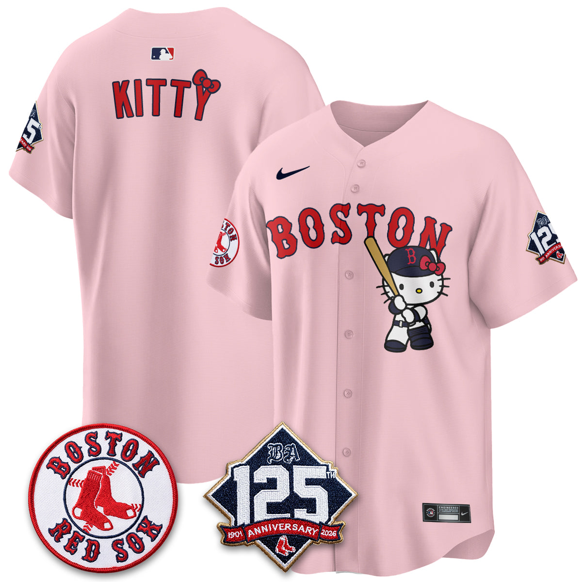 BOS x Meow KT Vapor Limited Pink Jersey - Stitched