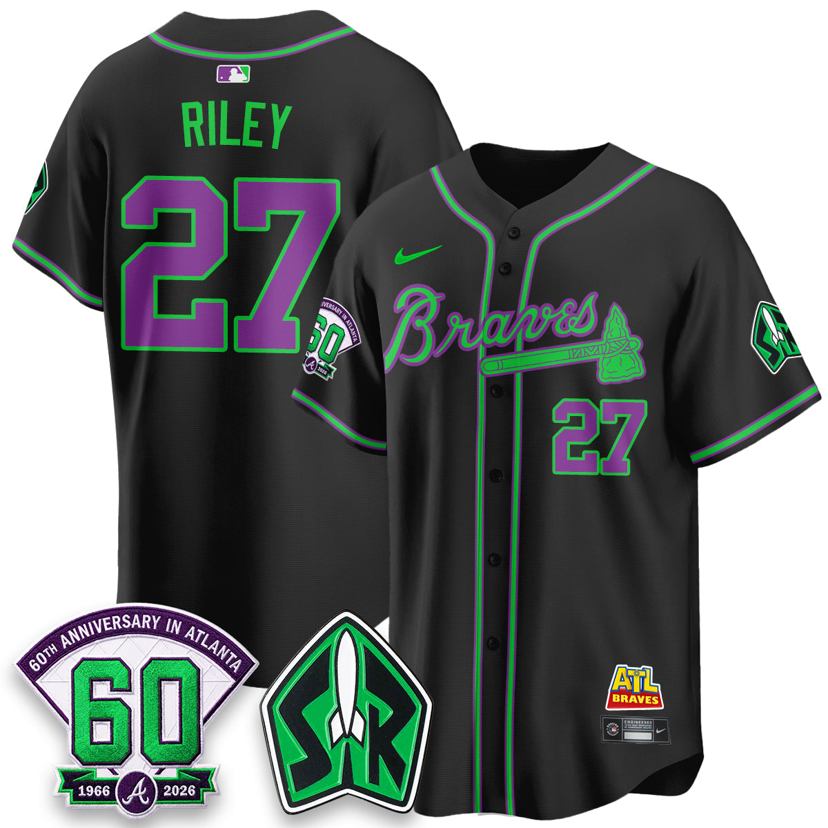 ATL 60th Anniversary Space Ranger Edition Vapor Limited Jersey - Stitched