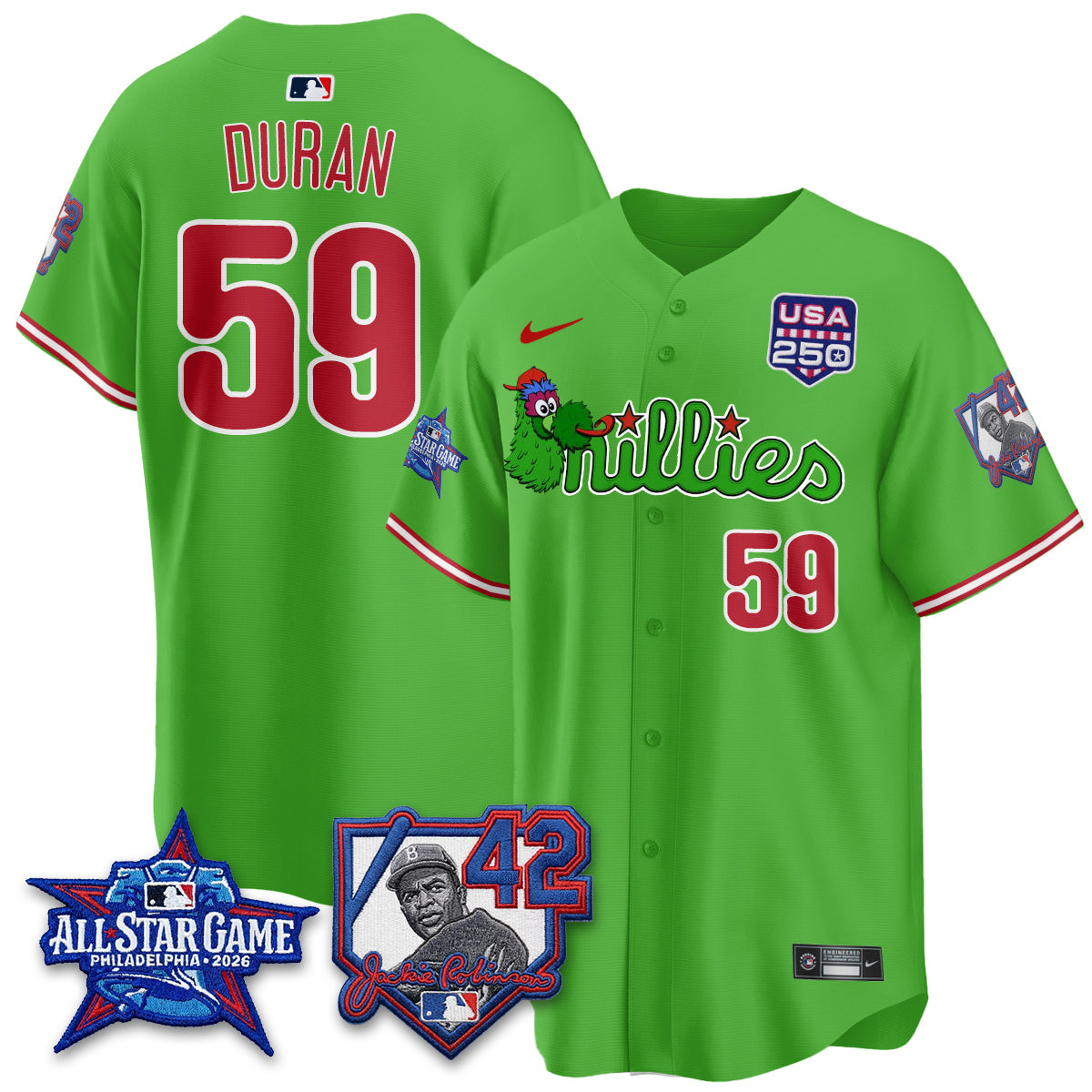 PHI Phanatic 2026 New Era & 250th USA Vapor Limited Jersey - All Star Game - All Stitched