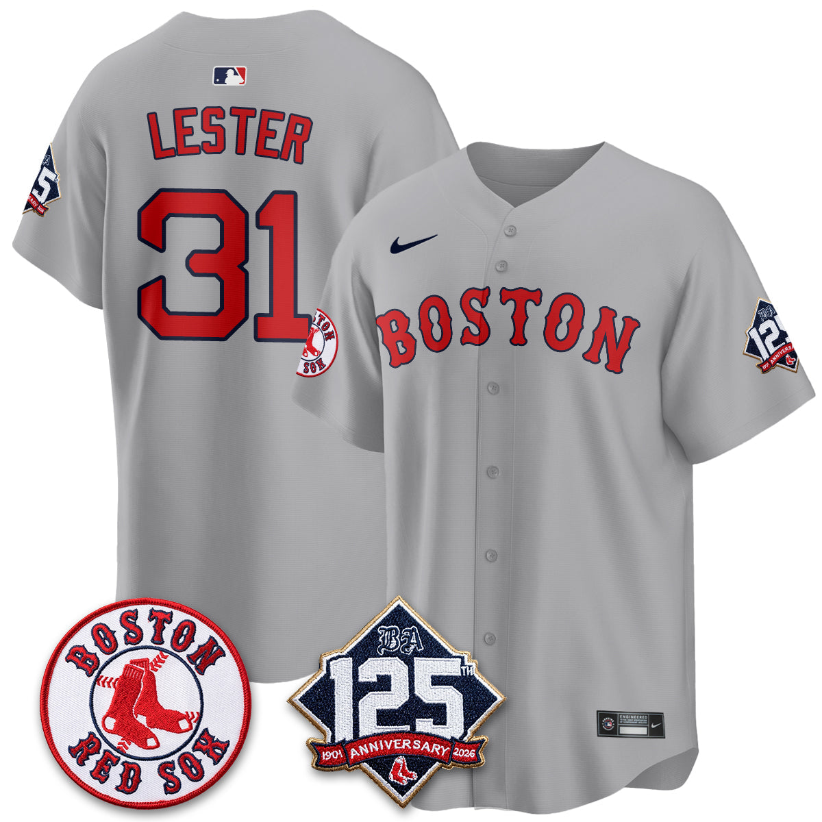 BOS 125th Anniversary Patch Vapor Jersey - Stitched