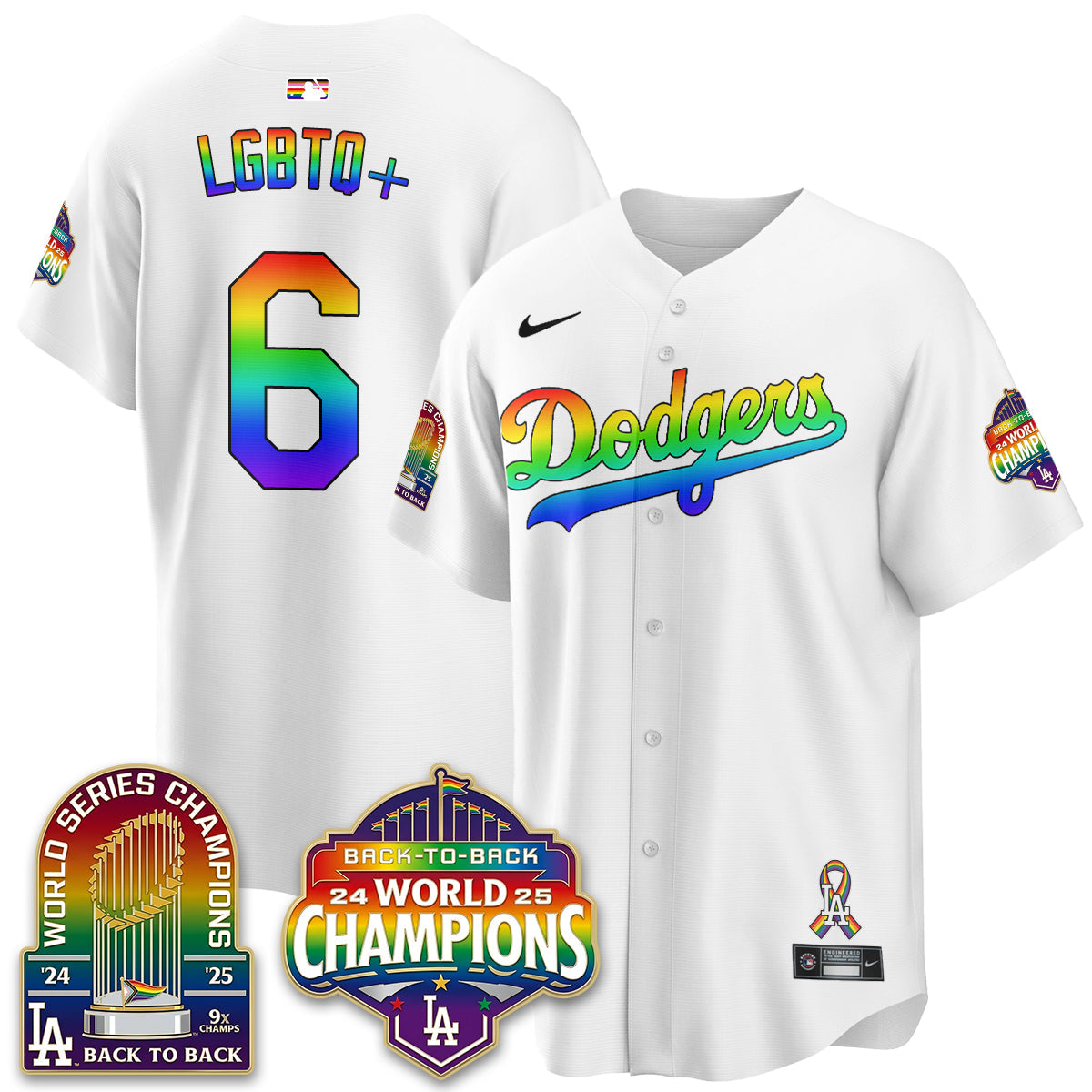 LAD Happy Pride Month Vapor Jersey - Stitched