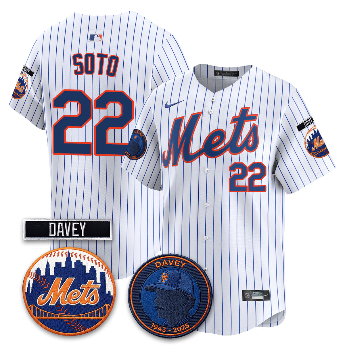 NYM 2026 Davey Johnson In Memoriam Vapor Limited Jersey - All Stitched
