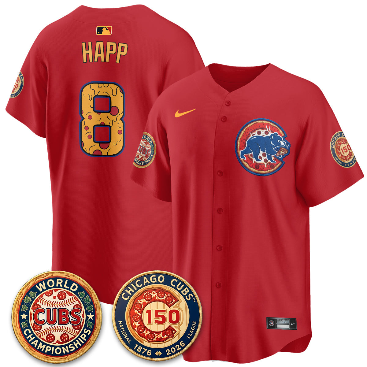 CHC Deep Dish Pizza Vapor Limited Jersey - Stitched