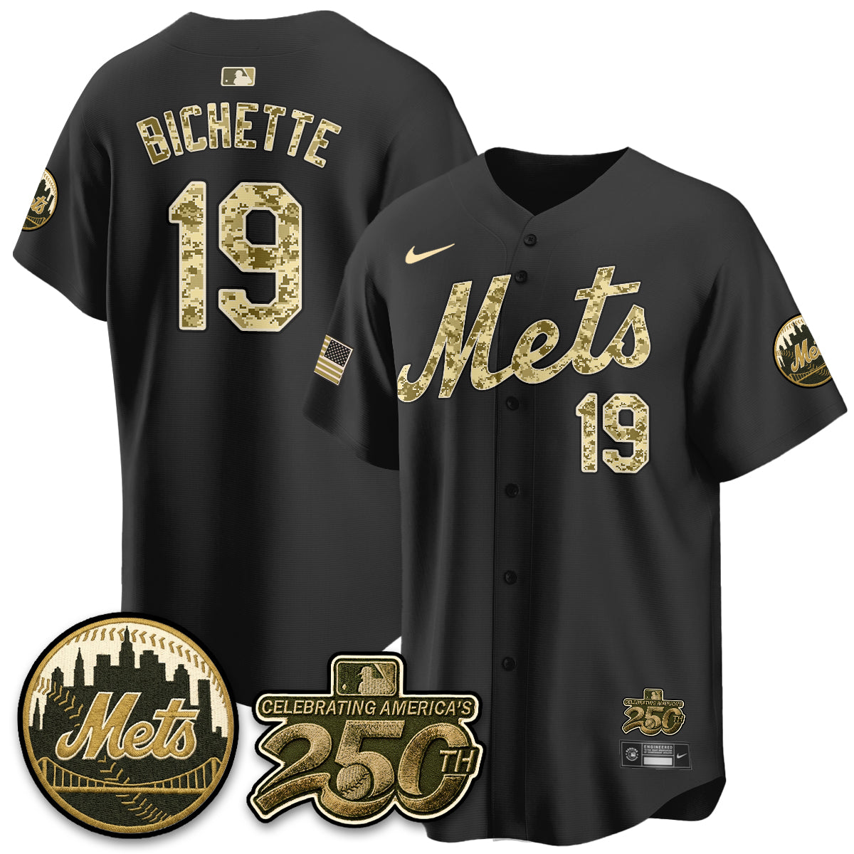 NYM Armed Forces Day Vapor Premier Limited Jersey - Stitched V2