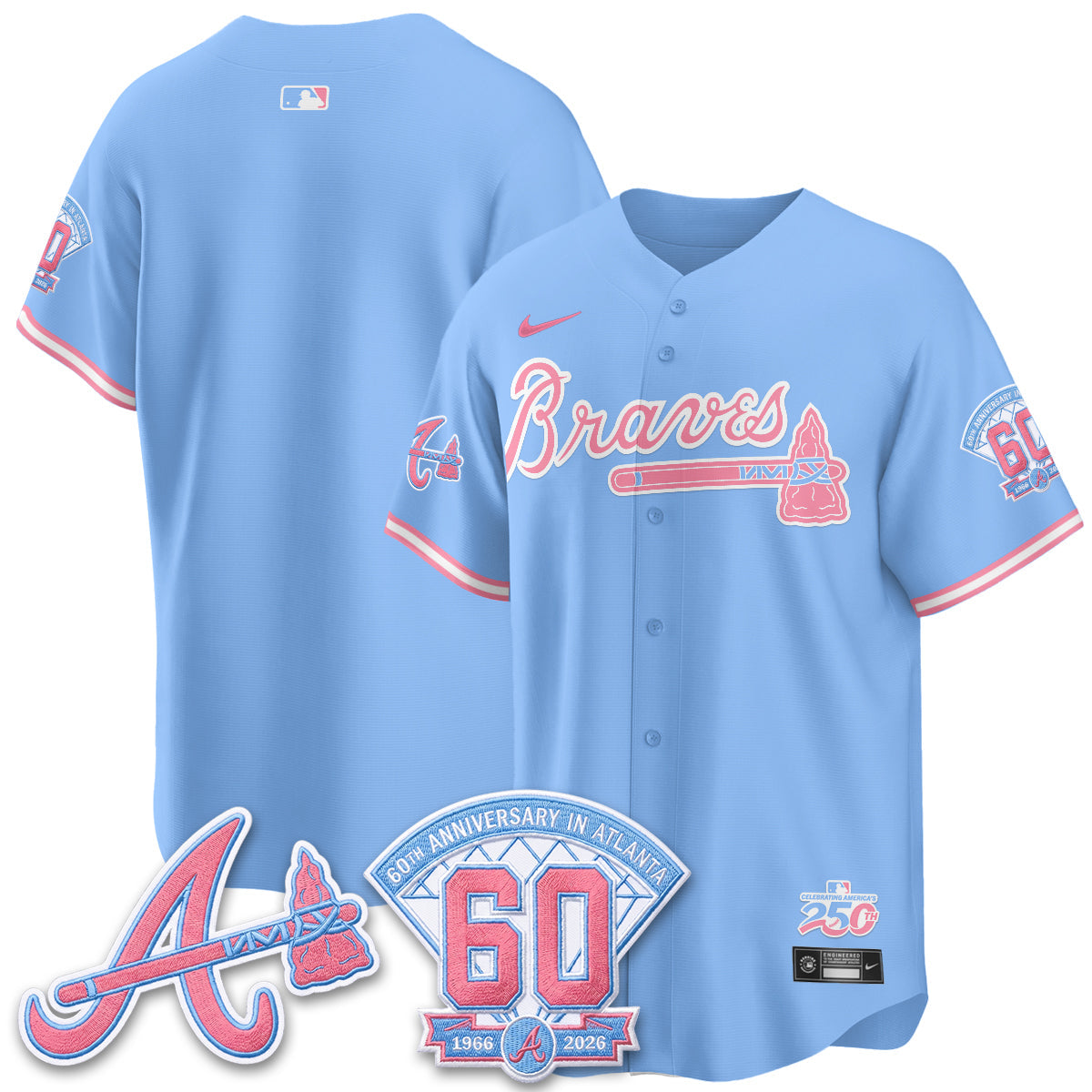 ATL x Bubblegum Vapor Jersey - Stitched