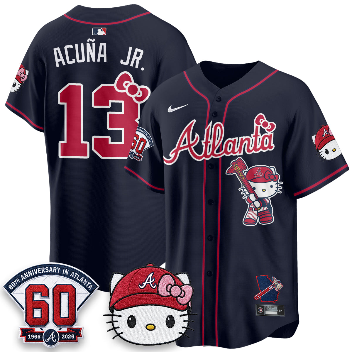 ATL x Meow KT 2026 Limited City Connect Jersey - Stitched