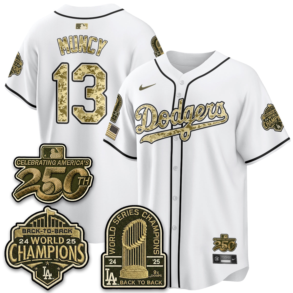 LAD Military Appreciation Game Day Jersey V2 - Stitched