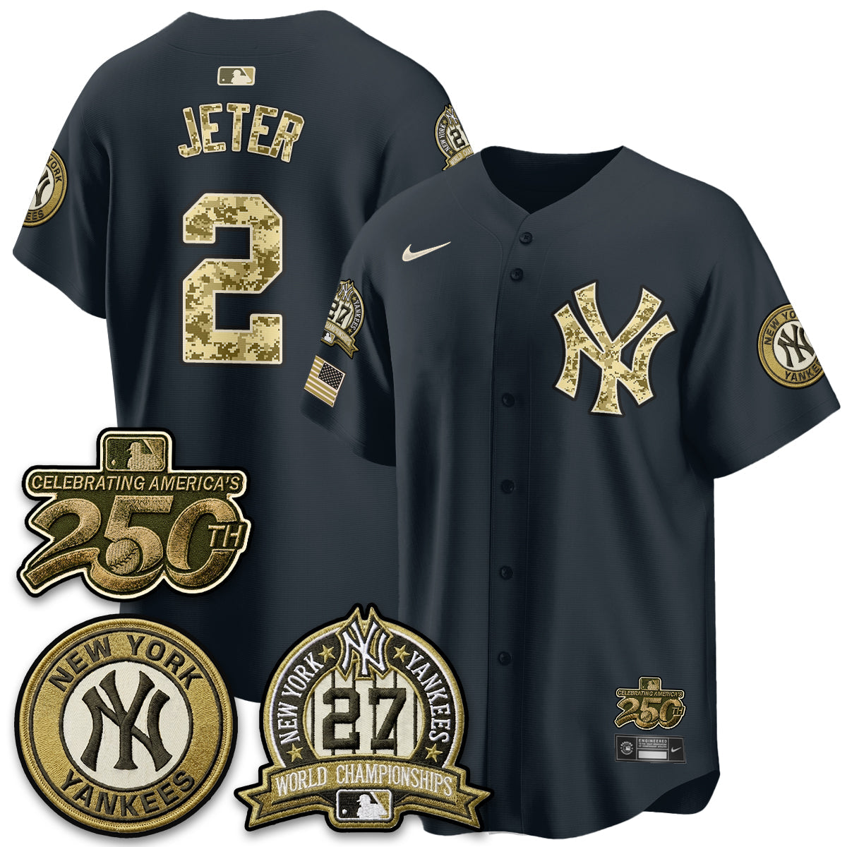 NYY Salute to Service 2026 Vapor Limited Jersey - Stitched