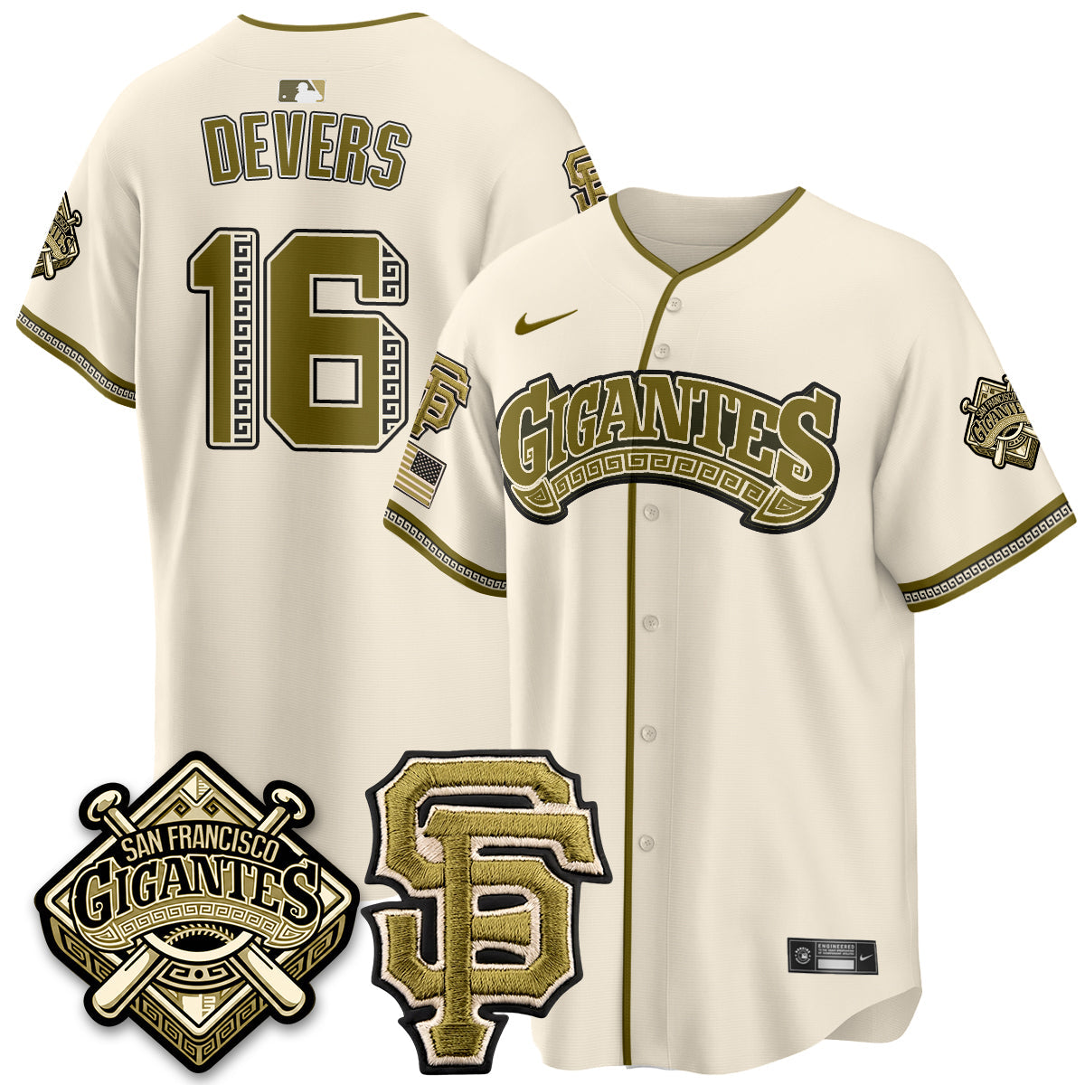 SF New Era Olive 2026 Armed Forces Day Jersey - Stitched