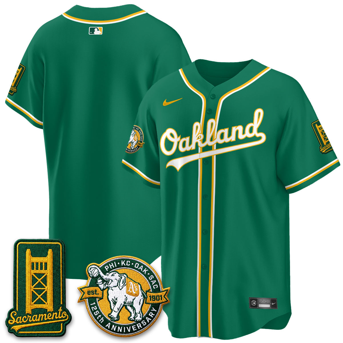 OAK 2026 Black Out Style - Celebrating 125 Years -  Limited Vapor Jersey - All Stitched