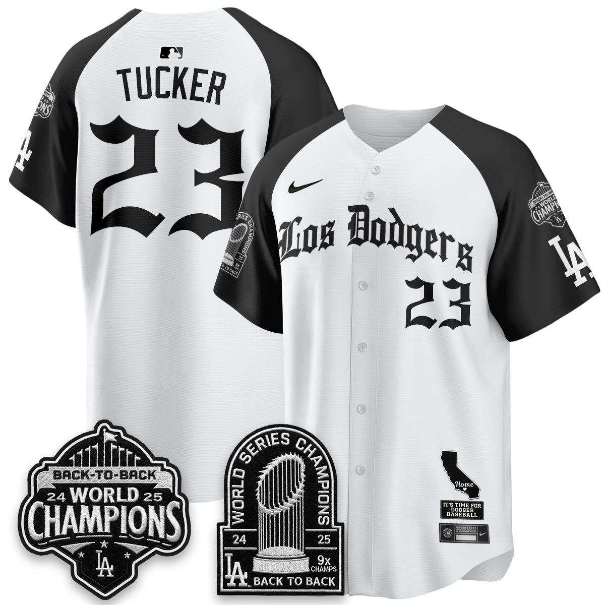 LAD World Series Champions Vapor Premier Limited Gothic Edition Jersey - All Stitched