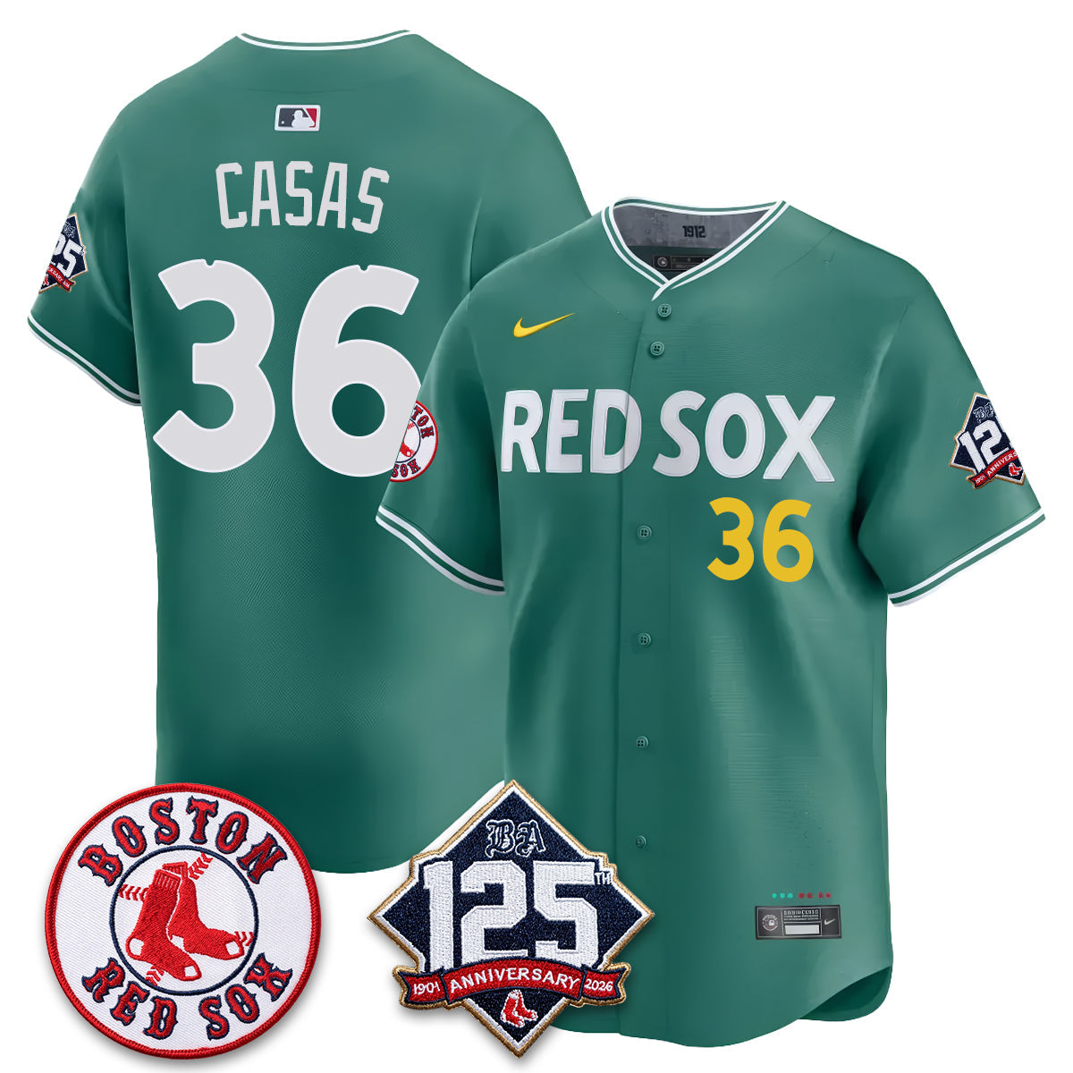 BOS 125th Anniversary Patch Vapor Jersey - Stitched