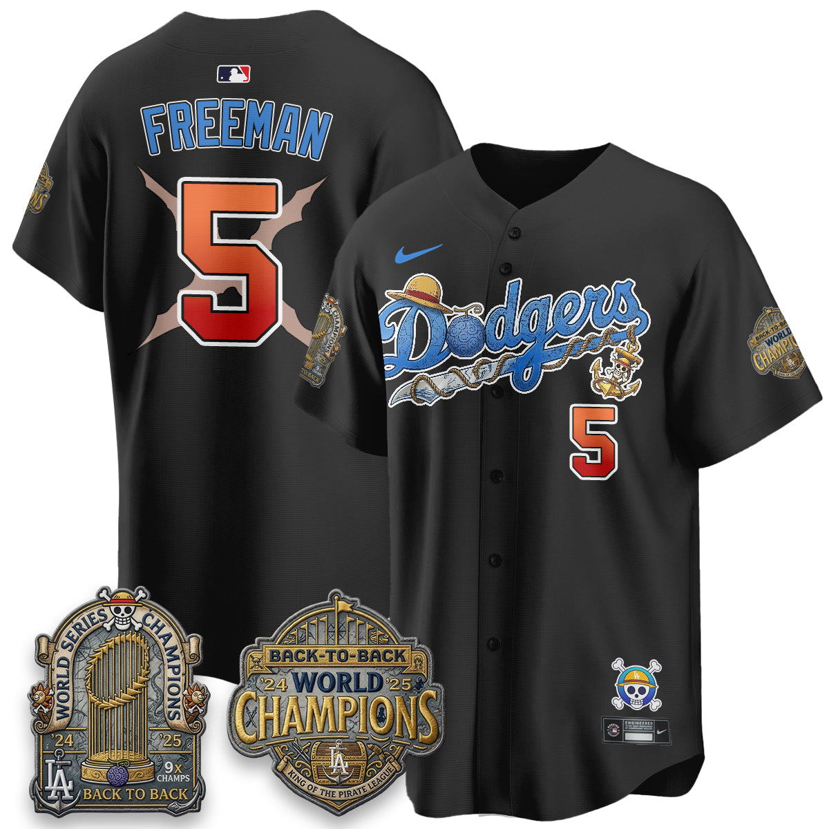 LAD x OP Japanese Cartoon Vapor Limited Jersey - Stitched
