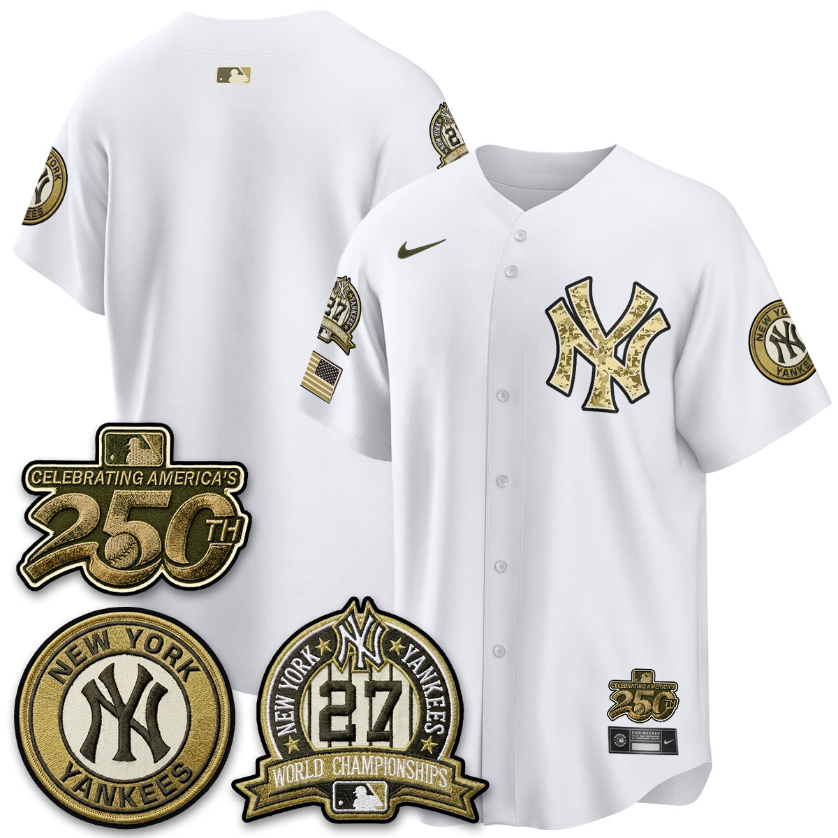NYY Salute to Service 2026 Vapor Limited Jersey - Stitched
