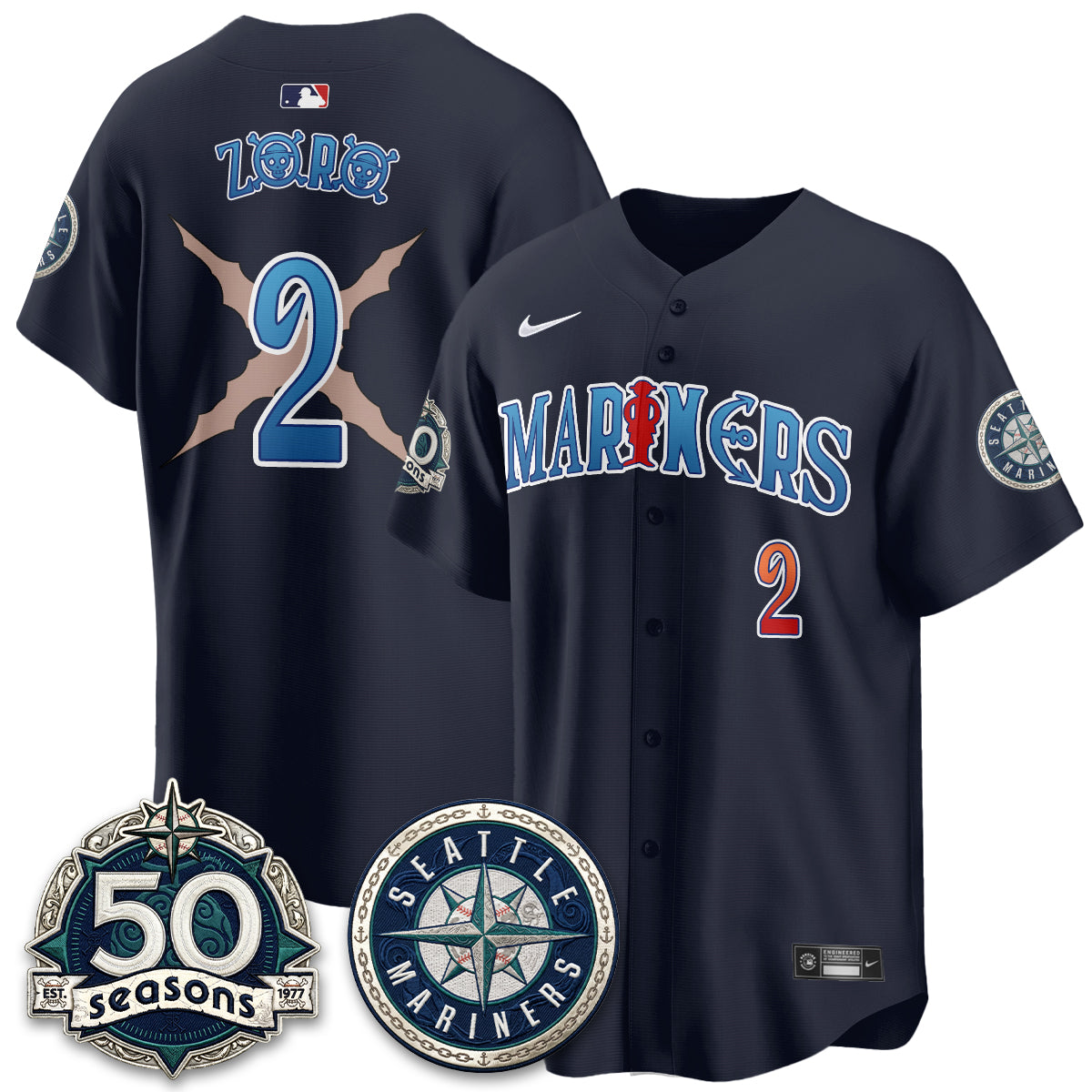 SEA x Japanese Cartoon Vapor Limited Jersey - Stitched