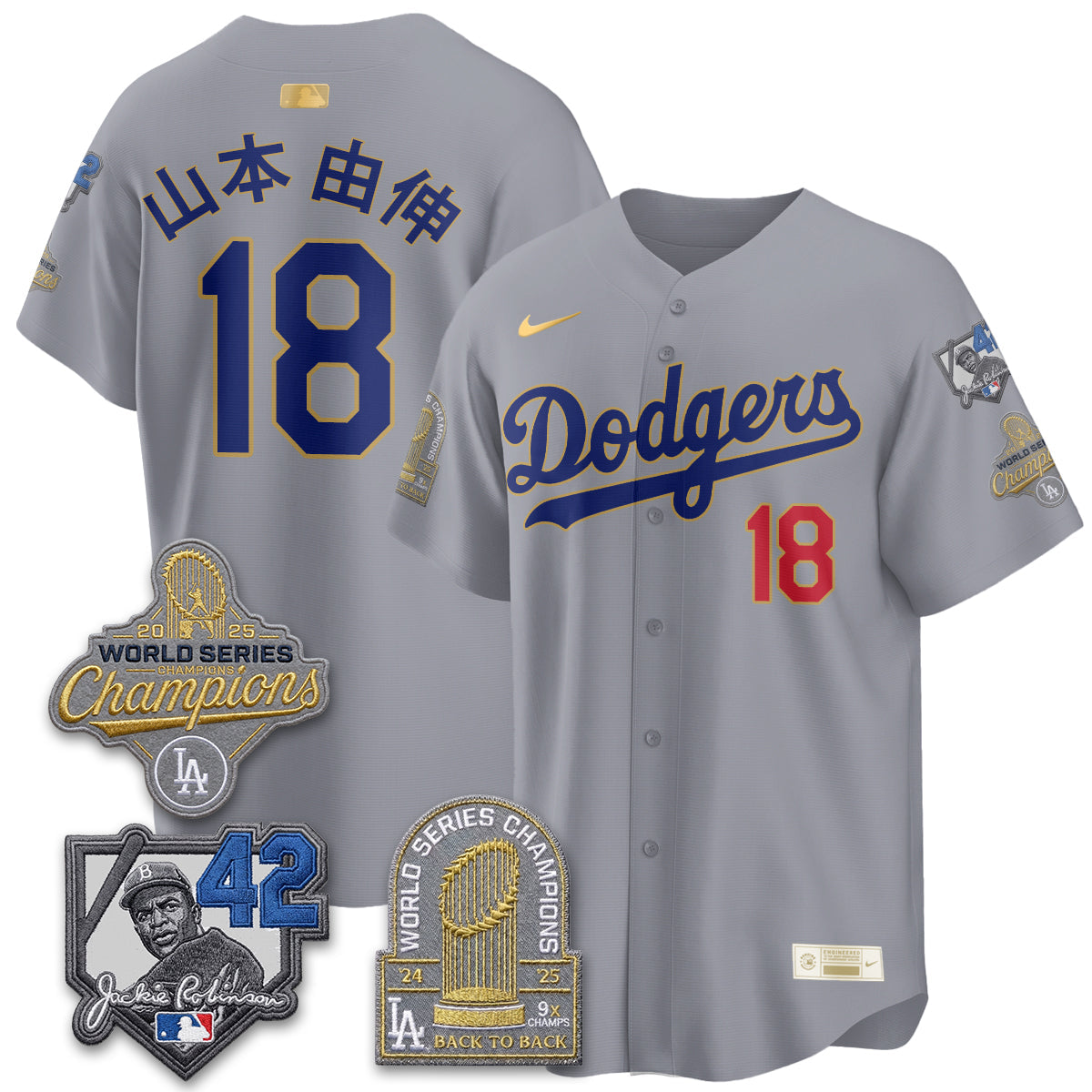 LAD 2026 Jackie Robinson New Era Vapor Limited Jersey - All Stitched