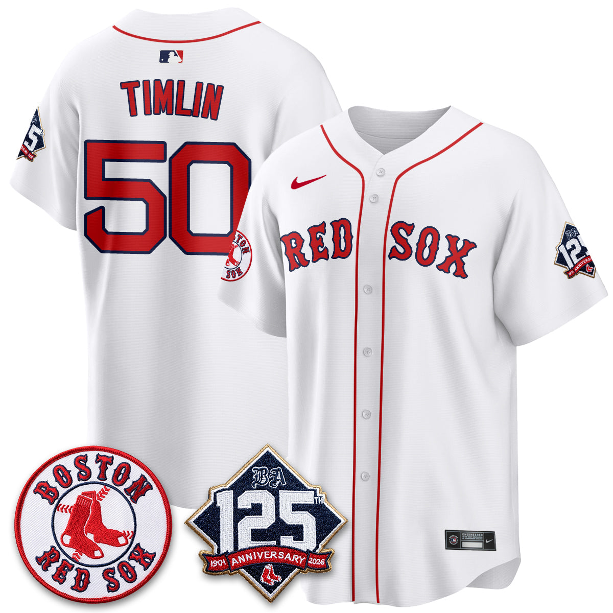 BOS 125th Anniversary Patch Vapor Jersey - Stitched