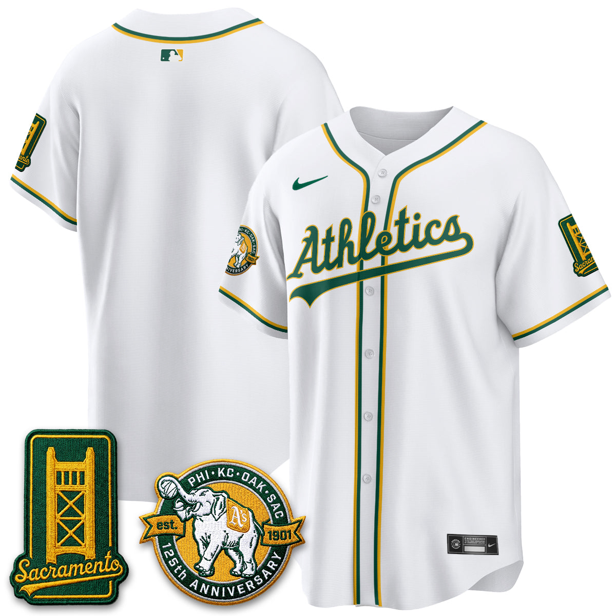 OAK 2026 Black Out Style - Celebrating 125 Years -  Limited Vapor Jersey - All Stitched