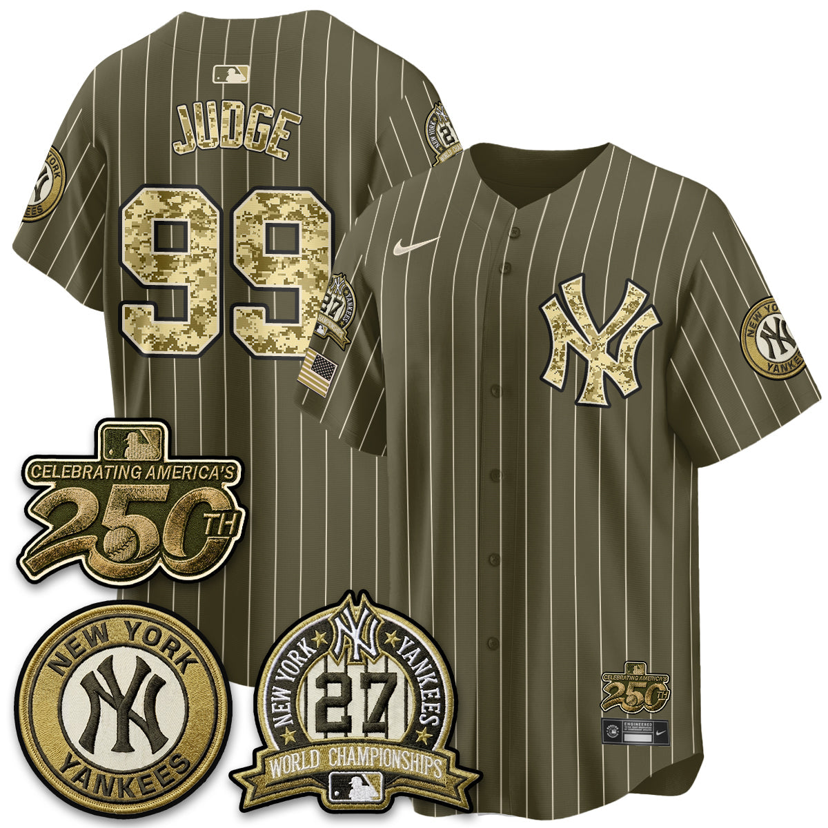 NYY Salute to Service 2026 Vapor Limited Jersey - Stitched