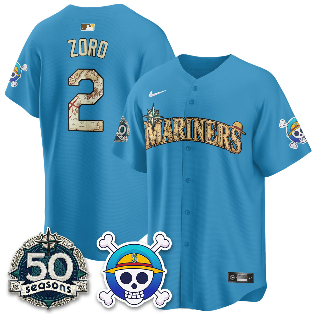 SEA OP Japanese Cartoon Vapor Limited Jersey - Printed