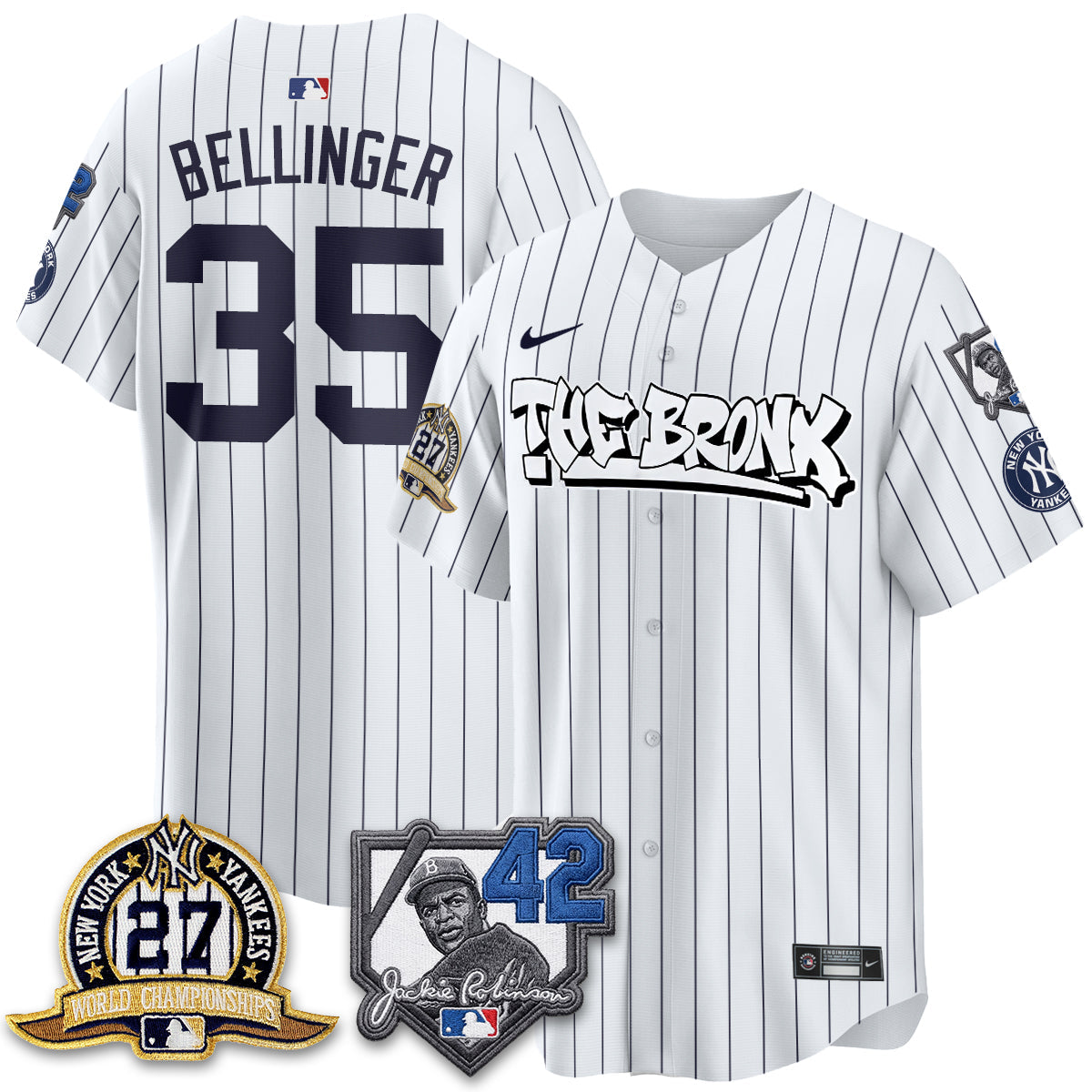 NYY The Bronx 2026 Jackie Robinson Day Vapor Limited Jersey - All Stitched