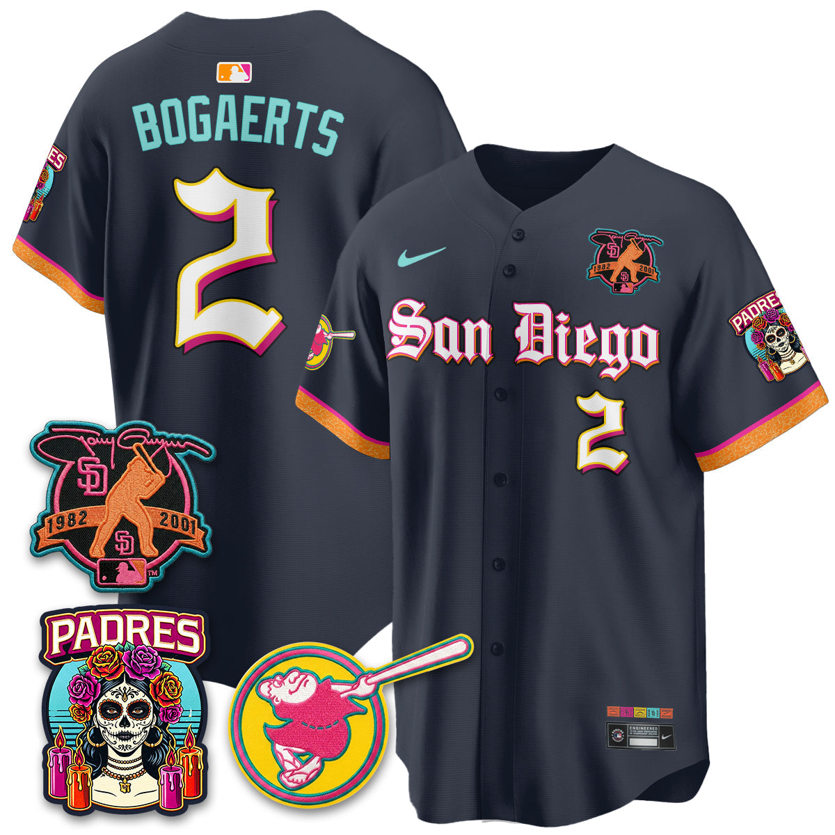 SD 2026 City Connect x Tony Gwynn Patch Vapor Premier Limited Jersey - All Stitched