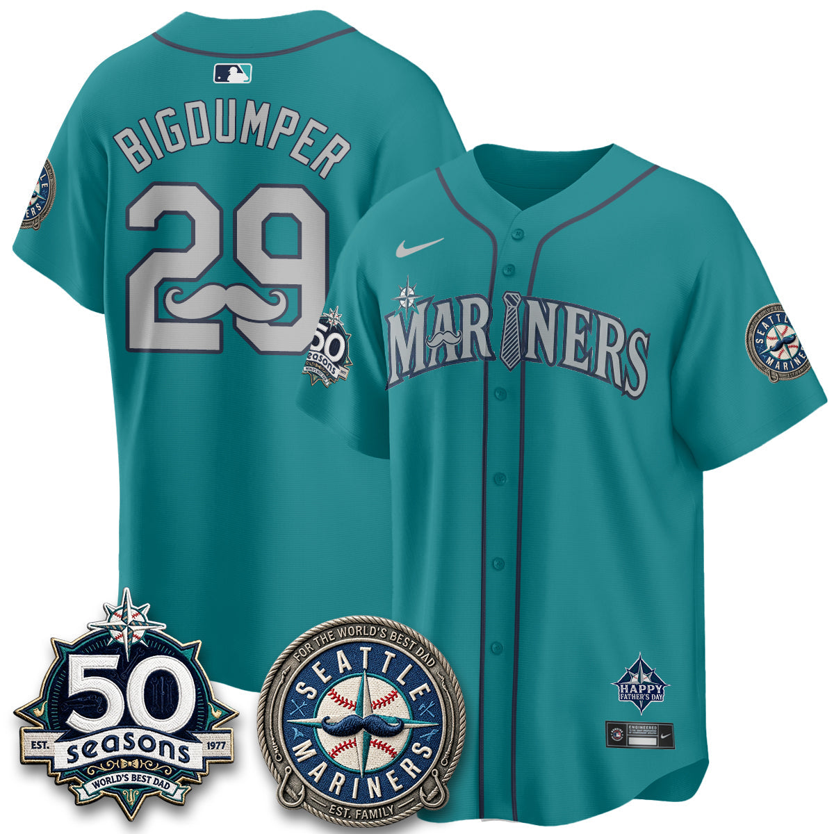 SEA Happy Father's Day Vapor Jersey - Stitched