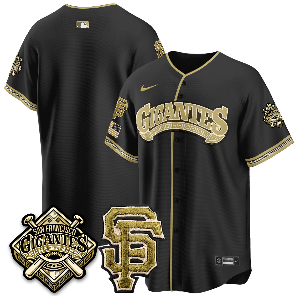 SF New Era Olive 2026 Armed Forces Day Jersey - Stitched
