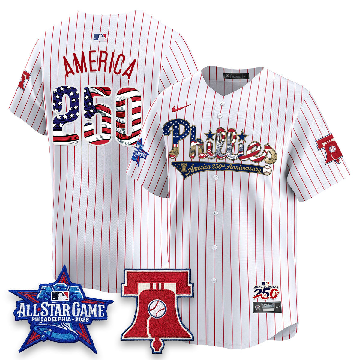 PHI 2026 Independence Day USA Vapor Limited Jersey - Stitched