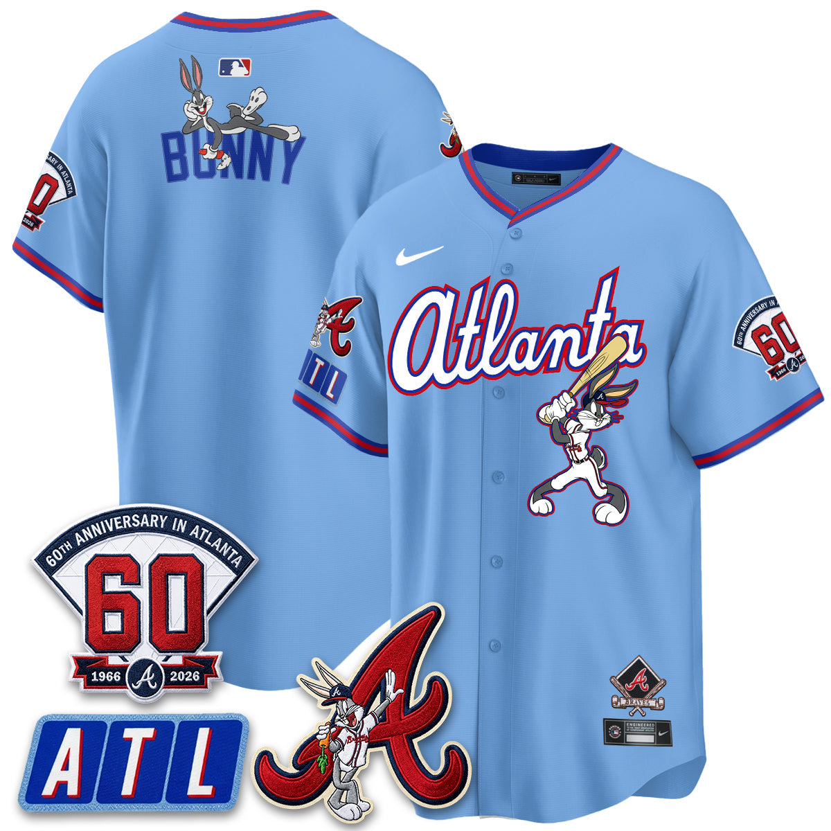 ATL x Bunny Vapor Premier Limited Jersey - Stitched