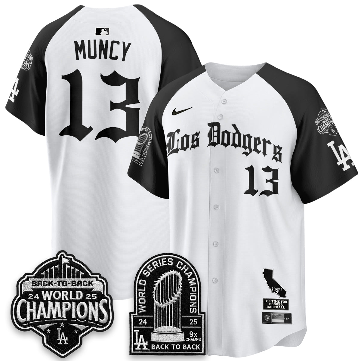 LAD World Series Champions Vapor Premier Limited Gothic Edition Jersey - All Stitched