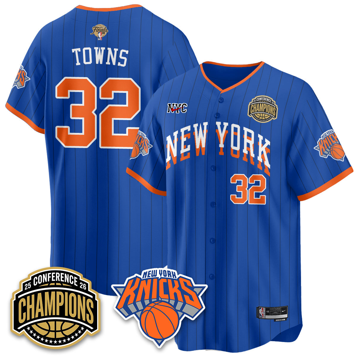 NYK 2026 NBA Finals Vapor City Edition Jersey V2- Stitched